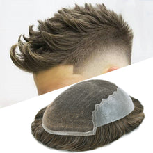Load image into Gallery viewer, Gamay Hair Q6 Men's Toupee: The Ultimate in Comfort, Breathability, and Natural Appearance with Swiss Materials - E-wigs Gamaytoupee