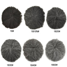 Load image into Gallery viewer, Gamay Hair  Afro Q6 Hair Units for Black Men French Lace Afro Toupee African American Kinky Curly Hair Unit - E-wigs Gamaytoupee