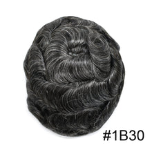 Charger l'image dans la galerie, all colors men's toupee hair replacement system men's hair unit men's hair wigs