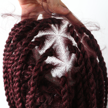 Load image into Gallery viewer, Gamay Hair LL603663A Box Braided Wig Kanekalon Synthetic Baby Hair Swiss Lace Front Glue-less Micro Hand Braided Heat Friendlly Fiber Swiss Lace Braided Wigs For Black Women - E-wigs Gamaytoupee