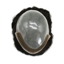 Load image into Gallery viewer, Gamay Hair BIO Mens Toupee French Lace Front Undetectable Hairline Remy Human Hair Toupee For Men Clear Poly Base Hair replacement System - E-wigs Gamaytoupee