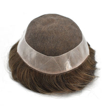 Cargar imagen en el visor de la galería, Gamay Hair D7-5 Toupee For Men French Lace Hair Replacement System Human Hair Pieces For Men Toupees For Hair Loss - E-wigs Gamaytoupee