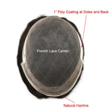 Load image into Gallery viewer, Gamay Hair OCTAGON Men's Toupee,Human Hair System with French Lace and Poly Coating for Natural Look and Durability - E-wigs Gamaytoupee