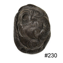 Charger l'image dans la galerie, Gamay Hair P1-4-8 French Lace Men's Hair System Durable Tape Attached PU Around Perimeter Men's Hairpiece - E-wigs Gamaytoupee
