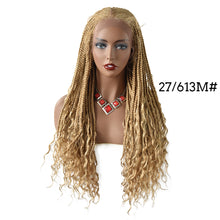 Cargar imagen en el visor de la galería, Gamay Hair LL603643A Hand Braided Swiss Lace Front Cornrow Box Braid Wigs with Baby Hair for Women Lightweight Synthetic Lace Frontal Twist Braided Replacement System - E-wigs Gamaytoupee