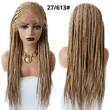 Load image into Gallery viewer, Gamay Hair LL603766A Lace Front Braided Wigs For Black Women With Baby Hair Cornrow Box Braid Wig 28" Hand Braided Wig Heat Friendly Synthetic Fiber Micro Braids Wig - E-wigs Gamaytoupee