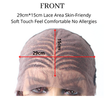 Load image into Gallery viewer, Gamay Hair LL603766A Lace Front Braided Wigs For Black Women With Baby Hair Cornrow Box Braid Wig 28" Hand Braided Wig Heat Friendly Synthetic Fiber Micro Braids Wig - E-wigs Gamaytoupee