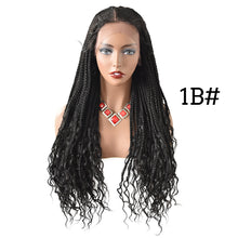 Cargar imagen en el visor de la galería, Gamay Hair LL603643A Hand Braided Swiss Lace Front Cornrow Box Braid Wigs with Baby Hair for Women Lightweight Synthetic Lace Frontal Twist Braided Replacement System - E-wigs Gamaytoupee