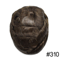Charger l'image dans la galerie, Gamay Hair P1-4-8 French Lace Men's Hair System Durable Tape Attached PU Around Perimeter Men's Hairpiece - E-wigs Gamaytoupee