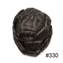 Charger l'image dans la galerie, Gamay Hair P1-4-8 French Lace Men's Hair System Durable Tape Attached PU Around Perimeter Men's Hairpiece - E-wigs Gamaytoupee