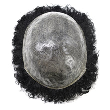 Load image into Gallery viewer, Gamay Hair PU-H 20MM  Toupee For Men Injected PU Full Thin Skin 100% Real Human Hair Kinky Curly Hair Units  Mens Hairpieces - E-wigs Gamaytoupee