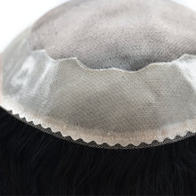 Load image into Gallery viewer, Gamay Hair Ali-1 Fine Mono Toupee For Men Human Hair System Lace Poly Skin NPU Around Mens Wigs Hair Pieces For Men - E-wigs Gamaytoupee