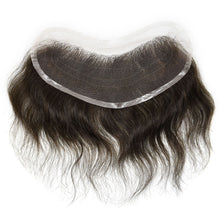 Load image into Gallery viewer, Gamay Hair Full Lace V Shape Mens Frontal Hairline Hairpiece Invisible Human Hair Piece Mens Frontal Hair Patch - E-wigs Gamaytoupee