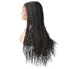 Cargar imagen en el visor de la galería, Gamay Hair LL603643A Hand Braided Swiss Lace Front Cornrow Box Braid Wigs with Baby Hair for Women Lightweight Synthetic Lace Frontal Twist Braided Replacement System - E-wigs Gamaytoupee