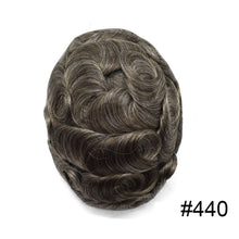 Charger l'image dans la galerie, Gamay Hair P1-4-8 French Lace Men's Hair System Durable Tape Attached PU Around Perimeter Men's Hairpiece - E-wigs Gamaytoupee