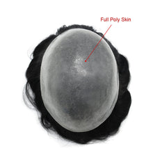 Load image into Gallery viewer, all colors men's toupee hair replacement system men's hair unit men's hair wigs