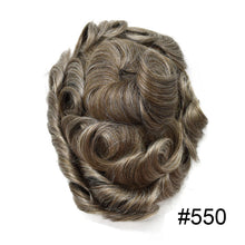 Charger l'image dans la galerie, Gamay Hair P1-4-8 French Lace Men's Hair System Durable Tape Attached PU Around Perimeter Men's Hairpiece - E-wigs Gamaytoupee
