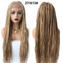 Load image into Gallery viewer, Gamay Hair LL603836C Long Braids Lace Front Wigs Hand Tied Heat Resistant Fiber Braided Hairstyle Box Braids Natural Looking 6 1/2"x13" For Black Women - E-wigs Gamaytoupee