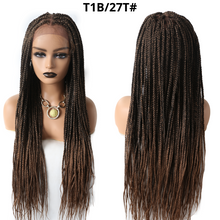 Load image into Gallery viewer, Gamay Hair LL603836C Long Braids Lace Front Wigs Hand Tied Heat Resistant Fiber Braided Hairstyle Box Braids Natural Looking 6 1/2"x13" For Black Women - E-wigs Gamaytoupee