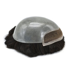 Load image into Gallery viewer, Gamay Hair BIO Mens Toupee French Lace Front Undetectable Hairline Remy Human Hair Toupee For Men Clear Poly Base Hair replacement System - E-wigs Gamaytoupee