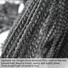 Cargar imagen en el visor de la galería, Gamay Hair LL603643A Hand Braided Swiss Lace Front Cornrow Box Braid Wigs with Baby Hair for Women Lightweight Synthetic Lace Frontal Twist Braided Replacement System - E-wigs Gamaytoupee