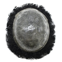 Load image into Gallery viewer, Gamay Hair PU-H 20MM  Toupee For Men Injected PU Full Thin Skin 100% Real Human Hair Kinky Curly Hair Units  Mens Hairpieces - E-wigs Gamaytoupee