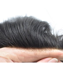 Load image into Gallery viewer, all colors men's toupee hair replacement system men's hair unit men's hair wigs