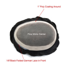 Load image into Gallery viewer, all colors men's toupee hair replacement system men's hair unit men's hair wigs