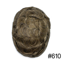Charger l'image dans la galerie, Gamay Hair P1-4-8 French Lace Men's Hair System Durable Tape Attached PU Around Perimeter Men's Hairpiece - E-wigs Gamaytoupee