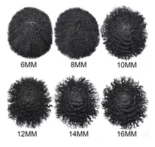 Load image into Gallery viewer, Gamay Hair Afro Toupee for Black Men Full Swiss Lace Hair Units African American Mens Hair System Kink Curly Wigs Units - E-wigs Gamaytoupee