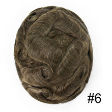 Charger l'image dans la galerie, Gamay Hair P1-4-8 French Lace Men's Hair System Durable Tape Attached PU Around Perimeter Men's Hairpiece - E-wigs Gamaytoupee