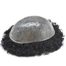 Load image into Gallery viewer, Gamay Hair PU-H 20MM  Toupee For Men Injected PU Full Thin Skin 100% Real Human Hair Kinky Curly Hair Units  Mens Hairpieces - E-wigs Gamaytoupee