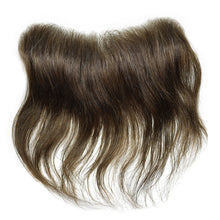 Load image into Gallery viewer, Gamay Hair Half  Lace Half Pu V Shape Mens Frontal Hairline Hairpiece Invisible Human Hair Piece Mens Frontal Hair Patch 6" - E-wigs Gamaytoupee