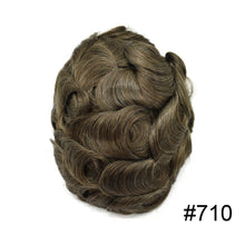 Load image into Gallery viewer, Gamay Hair PAPY Mens Toupee 0.12MM Clear Poly Hairpieces Remy Human Hair Units Durable Hair Replacement System For Men - E-wigs Gamaytoupee