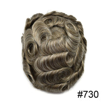 Charger l'image dans la galerie, Gamay Hair P1-4-8 French Lace Men's Hair System Durable Tape Attached PU Around Perimeter Men's Hairpiece - E-wigs Gamaytoupee