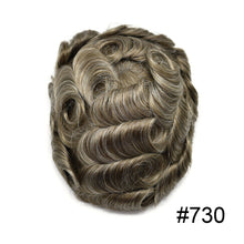 Load image into Gallery viewer, Gamay Hair PAPY-J Mens Toupee 0.12MM Clear Poly Hairpieces Invisible Hairline Remy Human Hair Units Durable Hair Replacement System For Men - E-wigs Gamaytoupee