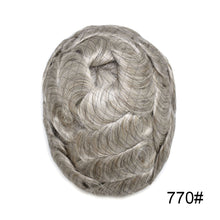 Load image into Gallery viewer, Gamay Hair Thin Skin0.06mm V-looped  Mens Hair Replacement System Transparent Toupee For Men Invisible Mens Hair Piece For Hair Loss - E-wigs Gamaytoupee