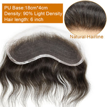 Load image into Gallery viewer, Gamay Hair Full Lace V Shape Mens Frontal Hairline Hairpiece Invisible Human Hair Piece Mens Frontal Hair Patch - E-wigs Gamaytoupee