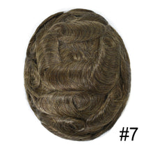 Charger l'image dans la galerie, Gamay Hair P1-4-8 French Lace Men's Hair System Durable Tape Attached PU Around Perimeter Men's Hairpiece - E-wigs Gamaytoupee