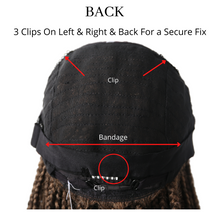 Load image into Gallery viewer, Gamay Hair LL603836C Long Braids Lace Front Wigs Hand Tied Heat Resistant Fiber Braided Hairstyle Box Braids Natural Looking 6 1/2"x13" For Black Women - E-wigs Gamaytoupee