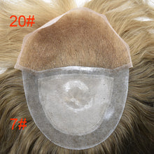 Load image into Gallery viewer, all colors men's toupee hair replacement system men's hair unit men's hair wigs