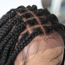 Load image into Gallery viewer, Gamay Hair LL603836C Long Braids Lace Front Wigs Hand Tied Heat Resistant Fiber Braided Hairstyle Box Braids Natural Looking 6 1/2"x13" For Black Women - E-wigs Gamaytoupee