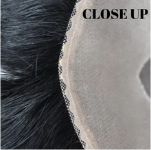 Load image into Gallery viewer, Gamay Hair Ali-1 Fine Mono Toupee For Men Human Hair System Lace Poly Skin NPU Around Mens Wigs Hair Pieces For Men - E-wigs Gamaytoupee