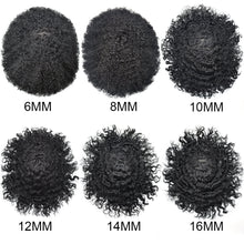 Load image into Gallery viewer, Gamay Hair Afro Ali-1 Fine Mono Toupee For Black Men 100% Human Hair Replacement System Durable Black Men Hair Unit For Thinning Hair - E-wigs Gamaytoupee