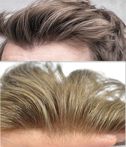 Bleached Knots of Men's Hair Systems