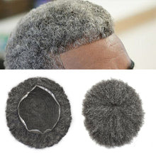 Load image into Gallery viewer, Gamay Hair Afro Toupee for Black Men Full Swiss Lace Hair Units African American Mens Hair System Kink Curly Wigs Units - E-wigs Gamaytoupee
