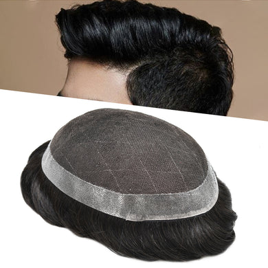 Gamay Hair D7-5 Toupee For Men French Lace Hair Replacement System Human Hair Pieces For Men Toupees For Hair Loss - E-wigs Gamaytoupee