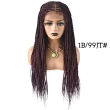 Cargar imagen en el visor de la galería, Gamay Hair LL603001G 31&quot; Long Braids Lace Front Wigs Hand Tied Heat Resistant Fiber Braided Box Braids Natural Looking 11&quot;x5.5&quot;For Black Women - E-wigs Gamaytoupee
