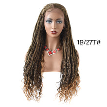 Carica l&#39;immagine nel visualizzatore di Gallery, Gamay Hair LL603643A Hand Braided Swiss Lace Front Cornrow Box Braid Wigs with Baby Hair for Women Lightweight Synthetic Lace Frontal Twist Braided Replacement System - E-wigs Gamaytoupee
