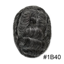 Charger l&#39;image dans la galerie, Gamay Hair BX2 Mens Toupee- Premium Men&#39;s Hair System with French Lace Front and Natural Hairline - E-wigs Gamaytoupee
